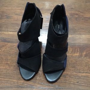 Zara NWT open toe booties size 37